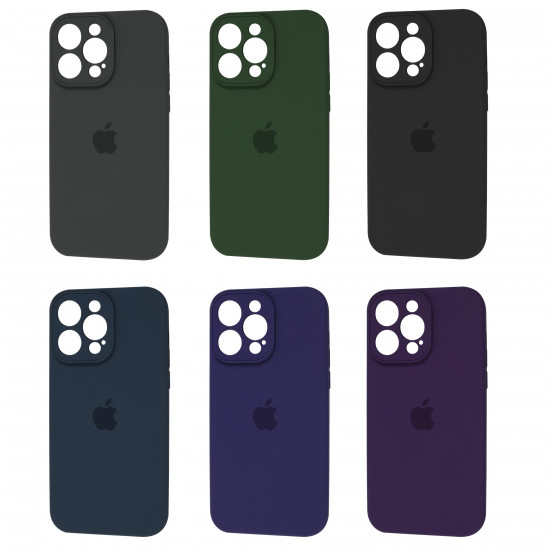 Square Full Silicone Case Close Camera iPhone 13 Pro