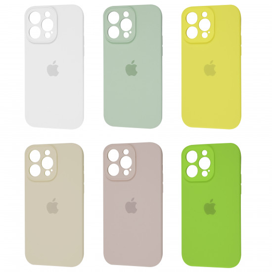 Square Full Silicone Case Close Camera iPhone 14 Pro Max