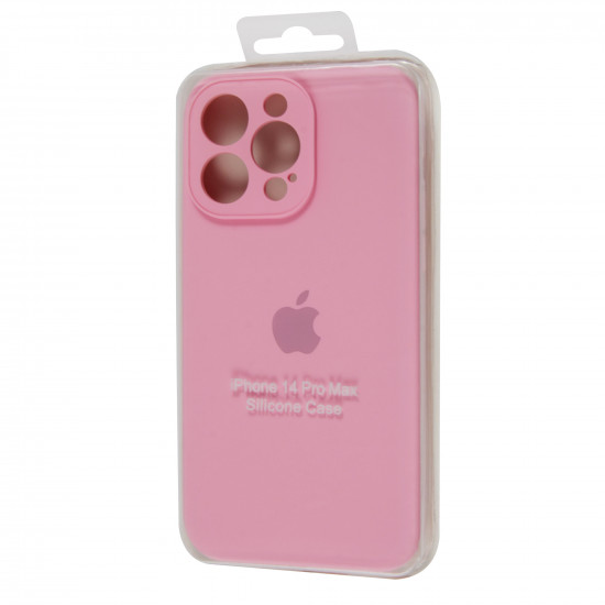 Square Full Silicone Case Close Camera iPhone 14 Pro Max
