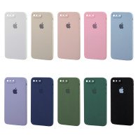 Square Full Silicone Case  iPhone 7 Plus/8 Plus / Apple + №8644