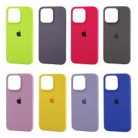 Square Full Silicone Case  iPhone 15 / Цветные однотонные + №7977