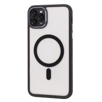 FIBRA Metallic Clear Case with MagSafe (Close Camera) iPhone 11 Pro Max / Для телефонів + №8100