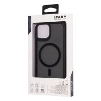 iPaky Carbone Clear case with MagSafe iPhone 15 / Бренд + №7990