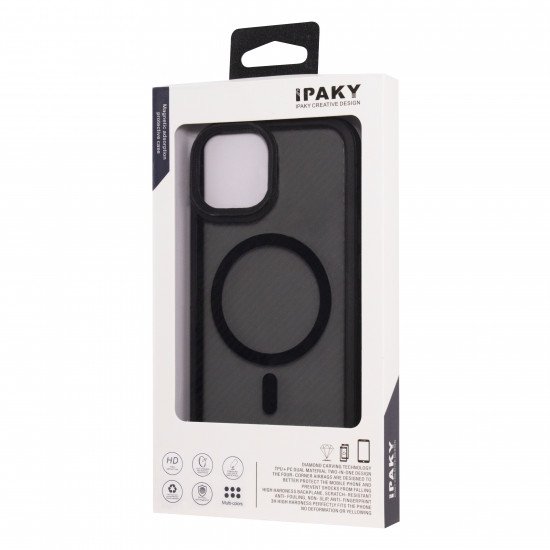 iPaky Carbone Clear case with MagSafe iPhone 15 Pro