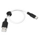 Кабель Hoco X21 Plus Silicone charging cable for Type-C(L=0.25M)