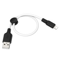Кабель Hoco X21 Plus Silicone charging cable for iP(L=0.25M) / USB + №8006