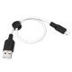 Кабель Hoco X21 Plus Silicone charging cable for iP(L=0.25M)
