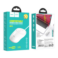 Мышь проводная Hoco GM13 Esteem business wired mouse / Компьютерная периферия + №8025