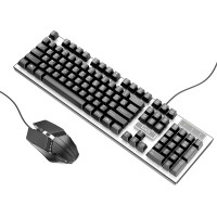 Клавиатура и мышь Hoco GM18 Luminous gaming keyboard and mouse set / Компьютерная периферия + №8043