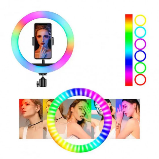 Кольцевая лампа Ring Light RGB LED MJ33 33см