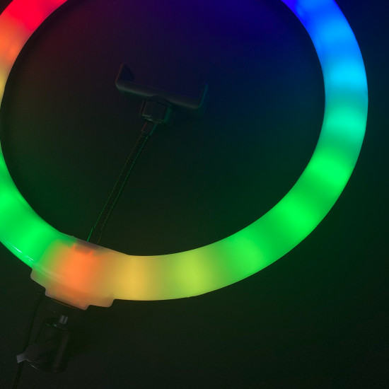 Кольцевая лампа Ring Light RGB LED MJ33 33см