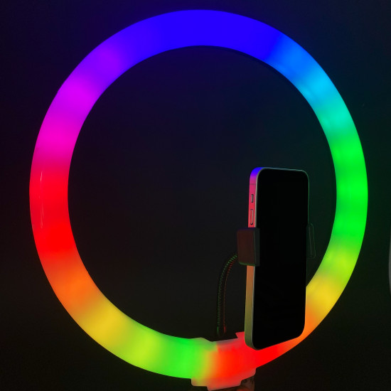 Кольцевая лампа Ring Light RGB LED MJ33 33см