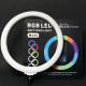 Кольцевая лампа Ring Light RGB LED MJ33 33см