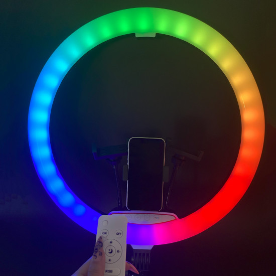 Кільцева лампа Ring Light RGB LED MJ45 45см