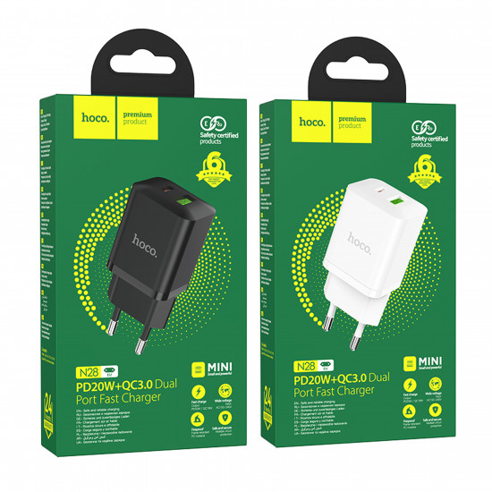 СЗУ Hoco N28 Founder PD20W+QC3.0 charger