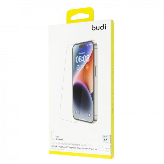 Budi Защитное стекло HD AR Tempered Glass Screen Protector 14 Pro