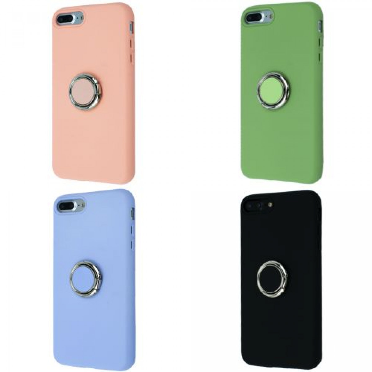 Silicone Cover With Ring Iphone 7+/8+