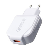 Quick Charge Adapter 1 USB,18 W, Output 3.0 A LDO-A10