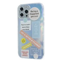TPU Gradient Smile Popsockets Case Apple Iphone 12 Pro Max / Чехлы - iPhone 12 Pro Max + №1145