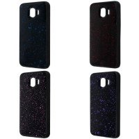Confetti Black TPU Case Samsung J4 / Стразы и блёстки + №2790