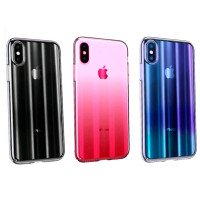 Baseus Aurora Case Transparent For Apple iPhone XS Max / Apple+ №3346 + UAX Baseus Aurora Case Transparent For Apple iPhone XS Max / Apple + №3346