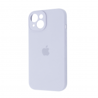 Square Full Silicone Case Close Camera iPhone 13 / Цветные однотонные + №3694