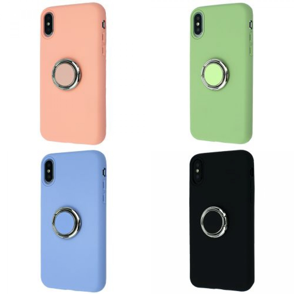 Silicone Cover With Ring Iphone X/XS