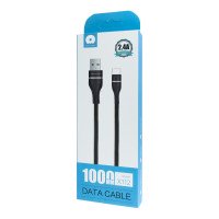 WUW Lightning Charge Cable  X112 / M8J180 - USB-кабель Budi Lightning in cloth 1m + №963