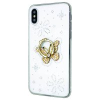 Чехол-накладка Butterfly Ring Apple iPhone XS Max / Принт + №180