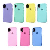 Color Clear TPU for Apple iPhone X/XS / Накладки + №2816