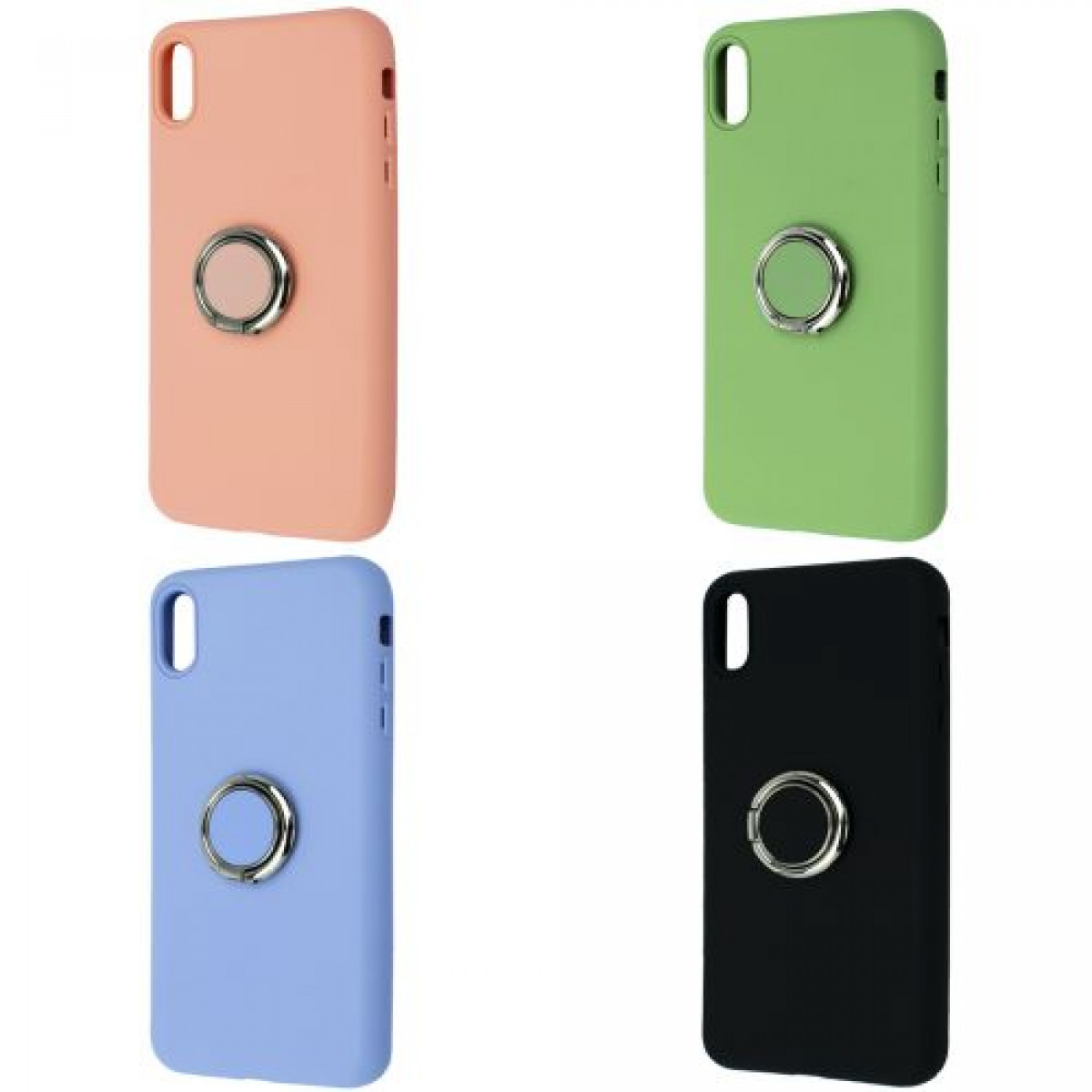 Silicone Cover With Ring Iphone XS Max