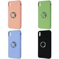 Silicone Cover With Ring Iphone XS Max / Чехлы - iPhone XS Max + №1400