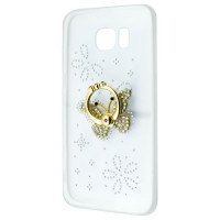 Чехол-накладка Butterfly Ring Samsung S7 Edge / Принт + №96