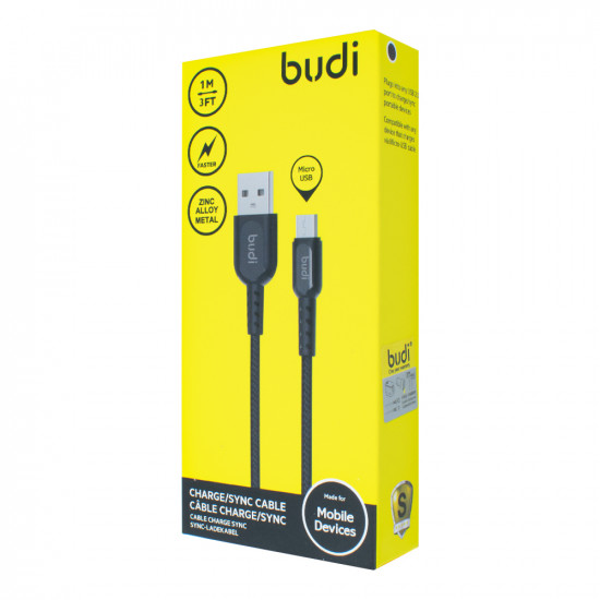 M8J192M - USB-кабель Budi Micro Charge/Faster,zinc alloy metal 1м