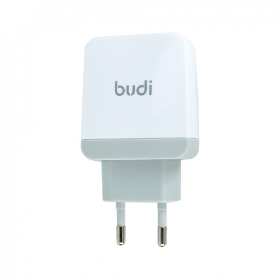 AC940VEW - Home Charger Budi QC 18W 3.0 +Type-C PD18W Charge Fastly