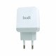 AC940VEW - Home Charger Budi QC 18W 3.0 +Type-C PD18W Charge Fastly