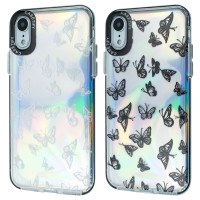 TPU Gradient Case Butterfly Apple Iphone XR / Чехлы - iPhone XR + №1154
