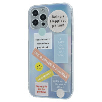 TPU Gradient Smile Popsockets Case Apple Iphone 12 Pro / Чохли - iPhone 12/12Pro + №1147