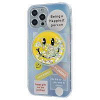 TPU Gradient Smile Popsockets Case Apple Iphone 12 Pro / Чохли - iPhone 12/12Pro + №1147