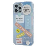 TPU Gradient Smile Popsockets Case Apple Iphone 12 Pro / Чохли + №1147