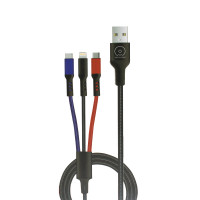 WUW Charging Cable 3in1 2A , 1.2m  X117 / Type-C + №7080