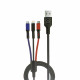 WUW Charging Cable 3in1 2A , 1.2m  X117