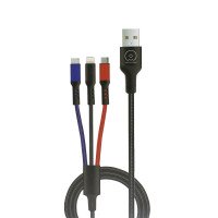 WUW Charging Cable 3in1 2A , 1.2m  X117 / Кабелі / Перехідники + №7080