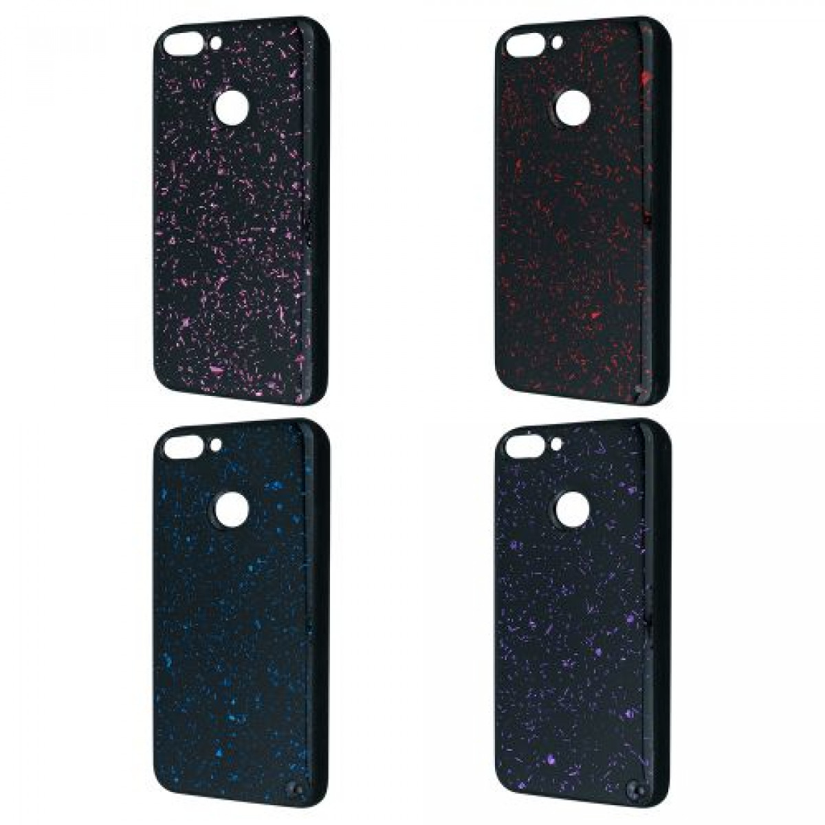 Confetti Black TPU Case Huawei PSmart