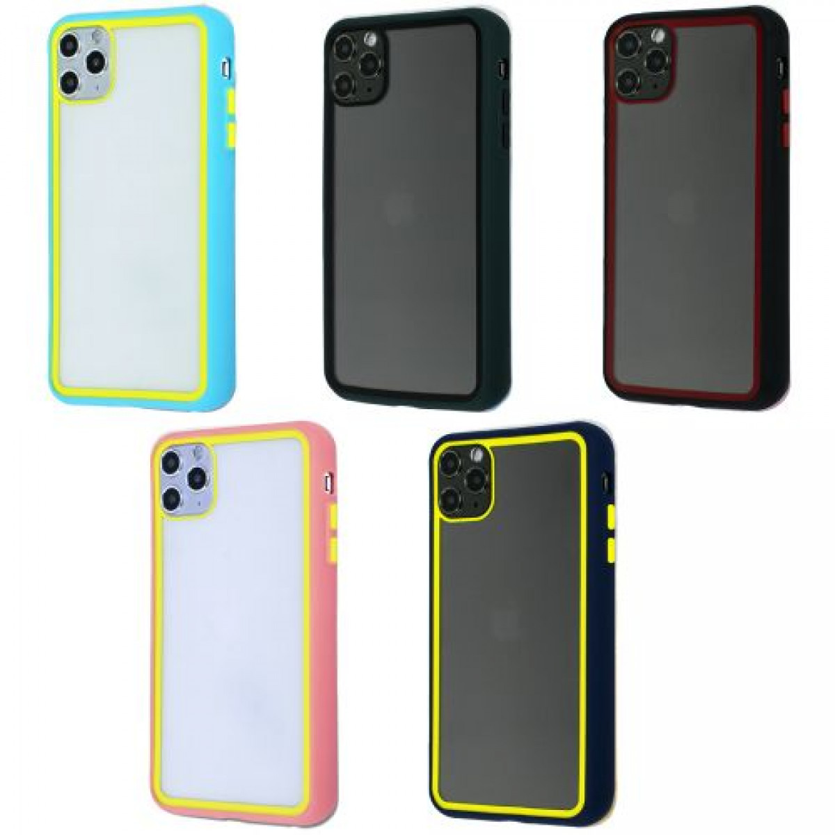 Clear Case Contrast Color Bumper iPhone 11 Pro Max