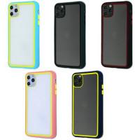 Clear Case Contrast Color Bumper iPhone 11 Pro Max / Чохли - iPhone 11 Pro Max + №2869