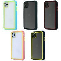 Clear Case Contrast Color Bumper iPhone 11 Pro Max / Apple + №2869