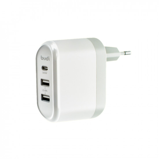 M8J028TE - Type C port+2 USB home charger,plug(30W+12W)