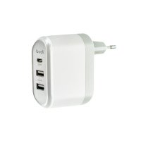 M8J028TE - Type C port+2 USB home charger,plug(30W+12W) / Ви дивились + №3039