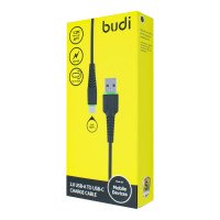 M8J150T - USB Кабель Budi Type-C TPE 1.2m / M8J162L - USB Кабель Budi  Lighting to USB Charge Braided Cable With Metal shell 1m + №3066